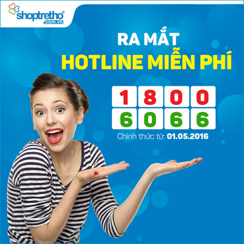 Shop Trẻ Thơ: Đặt hàng nhanh miễn phí với số hotline mới - 1