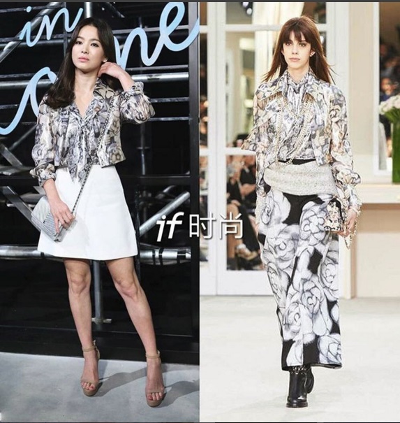 Xuất hiện trên tạp chí Vouge Korea tháng 11 Song Hye Kyo diện nguyên một  cây Chanel từ trang sức đến váy áo