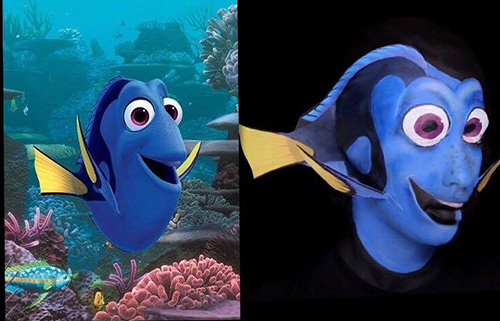 Hóa Trang Finding Dory Cô Gái Gây Choáng Vì Quá Giống