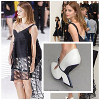 Emma Watson đi giày lạ dự show cao cấp Dior