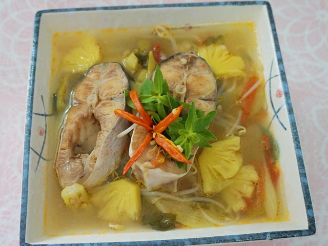 canh chua ca ba sa hap dan ngay nang - 10