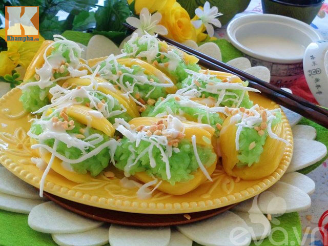 Xôi Mít Lá Dứa Béo Ngậy, Tuyệt Ngon Cho Ngày Mới
