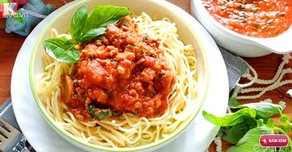 Cách làm sốt spaghetti ngon hoàn hảo