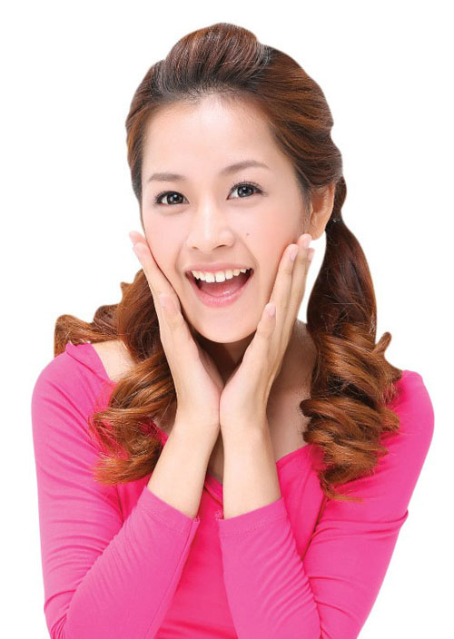 Tóc cột hai bên nhí nhánh, đáng yêu