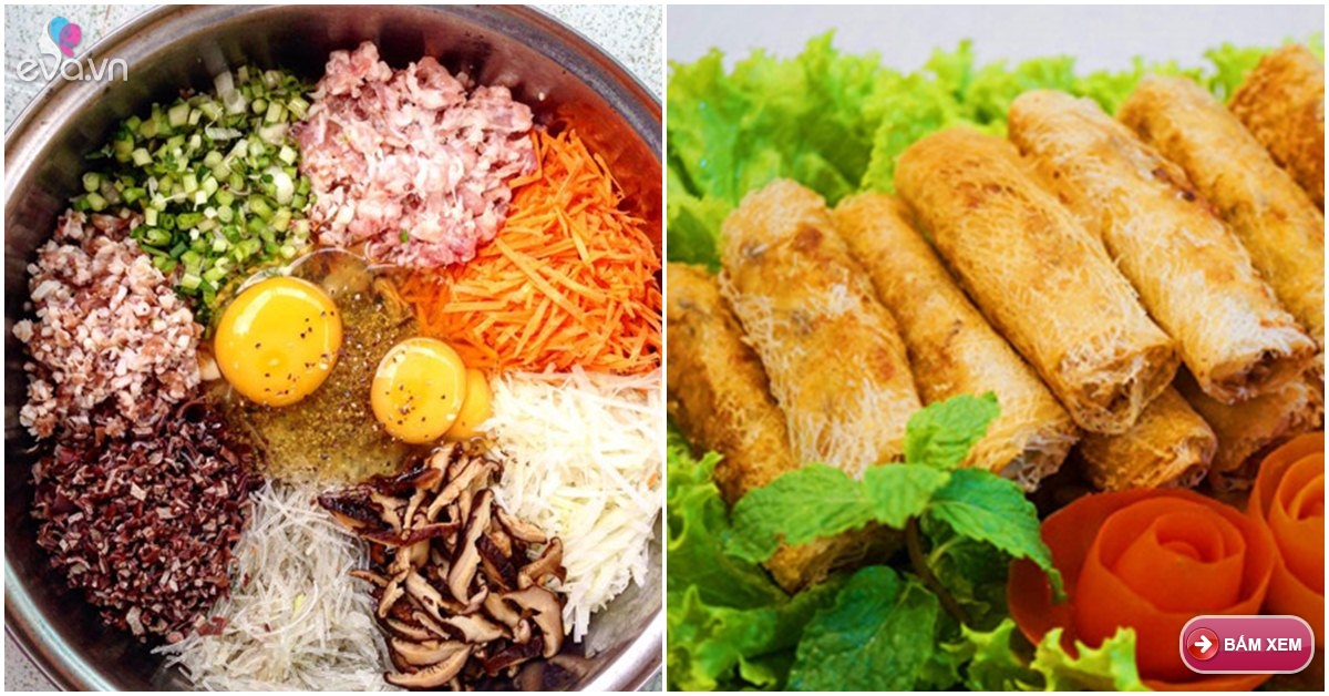 Cách rán nem vàng giòn lâu và bảo quản nem ngày Tết - Món ngon