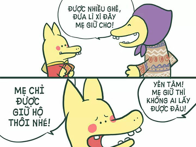 Hậu Tết, cười đau ruột với những bức ảnh hài hước Đưa lì xì đây mẹ giữ cho của cư dân mạng