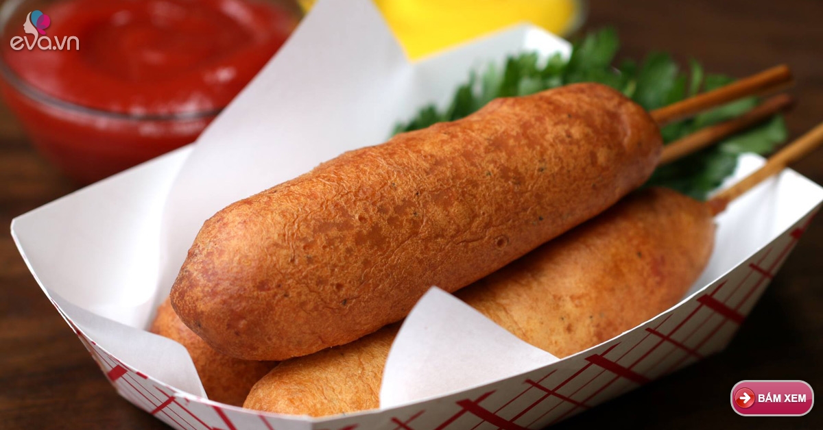 Hotdog xúc xích phô mai – thơm ngon khó cưỡng