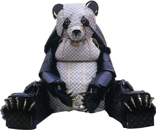 Giant panda' in Louis Vuitton Collaboration with Billie Achilleos.