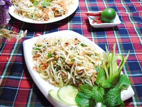 Cach lam nom xoai - Bật mí cách làm nộm xoài rau củ ngon