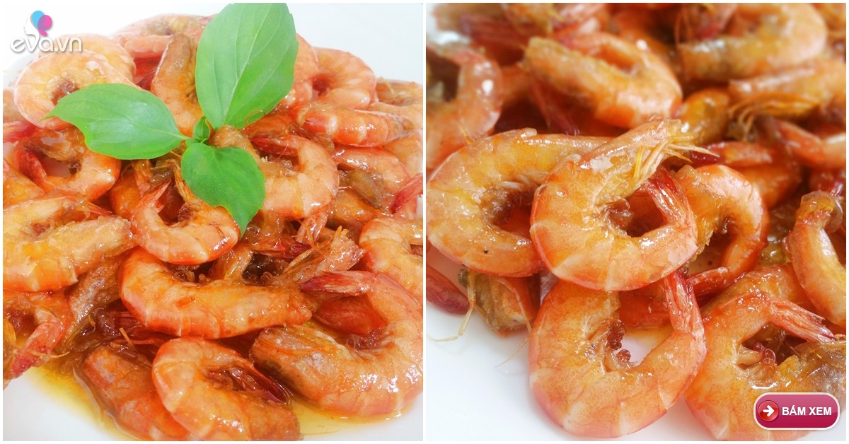 Hướng dẫn cách làm món tôm rim mặn ngọt đậm đà đưa cơm - Bếp Eva