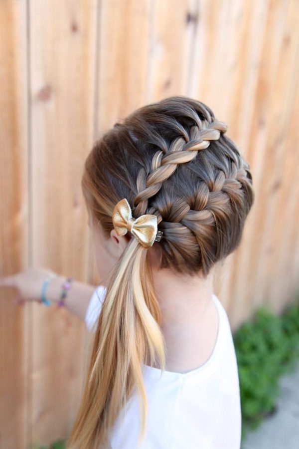 Trọn bộ 20 kiểu tóc mùa hè cho bé gái dễ thực hiện, bé vừa xinh lại vừa mát mẻ - 15