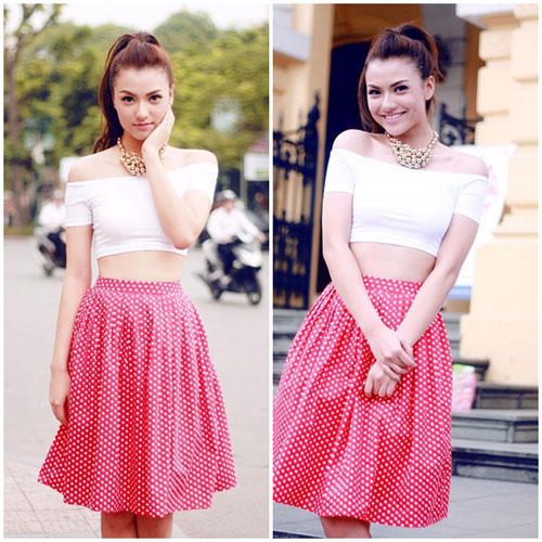 tuyet chieu chon vay ton eo thon cua sao viet - 3