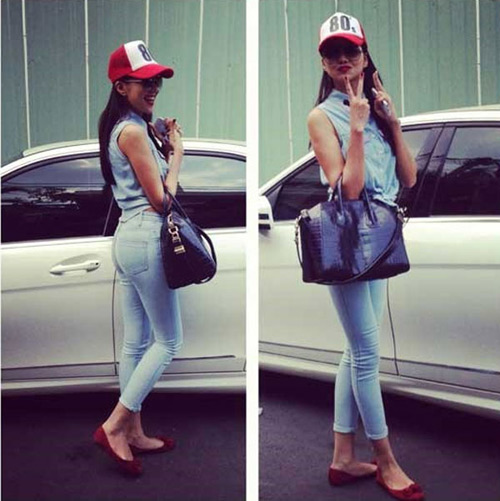 dien cay denim 'dinh' nhu 3 bieu tuong thoi trang vbiz - 1