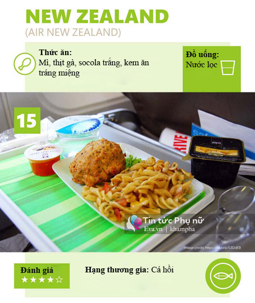 Khám phá bữa ăn của 15 hãng hàng không trên thế giới