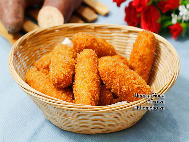 Làm bánh khoai lang tẩm bột chiên xù kiểu mới, cả nhà tấm tắc khen ngon
