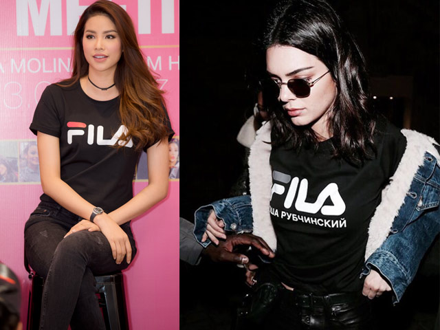 Gia tài tiền tỷ, Phạm Hương và Kendall Jenner vẫn mê mẩn áo thun giá rẻ
