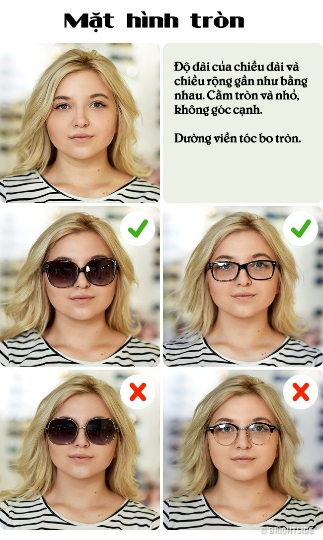 Chọn kính không chỉ giúp bạn bảo vệ mắt khỏi tia UV hay ánh sáng màn hình máy tính mà còn tôn lên nét đẹp đặc biệt của khuôn mặt. Hãy xem hình ảnh và cùng khám phá những kính mát phù hợp với khuôn mặt để tôn vẻ đẹp này.