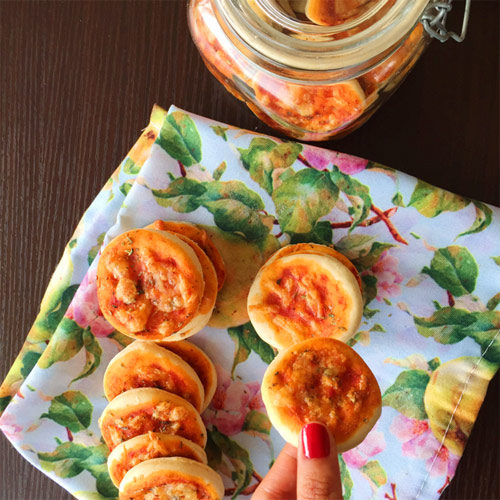 Bánh quy pizza mini ngon lạ miệng