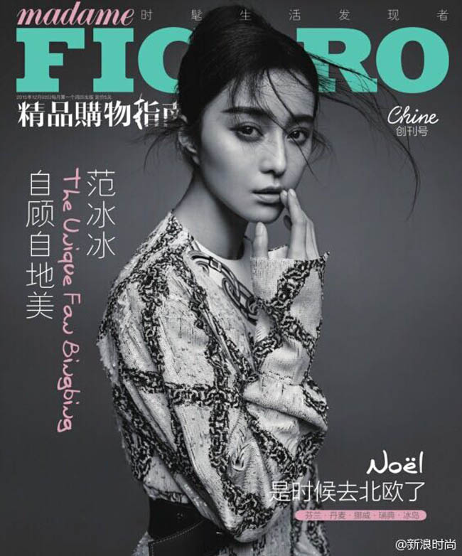 Phạm Băng Băng kết thúc một năm đầy thành công với việc làm người mẫu trang bìa cho tạp chí Madame Figaro số tháng 12/2015.
