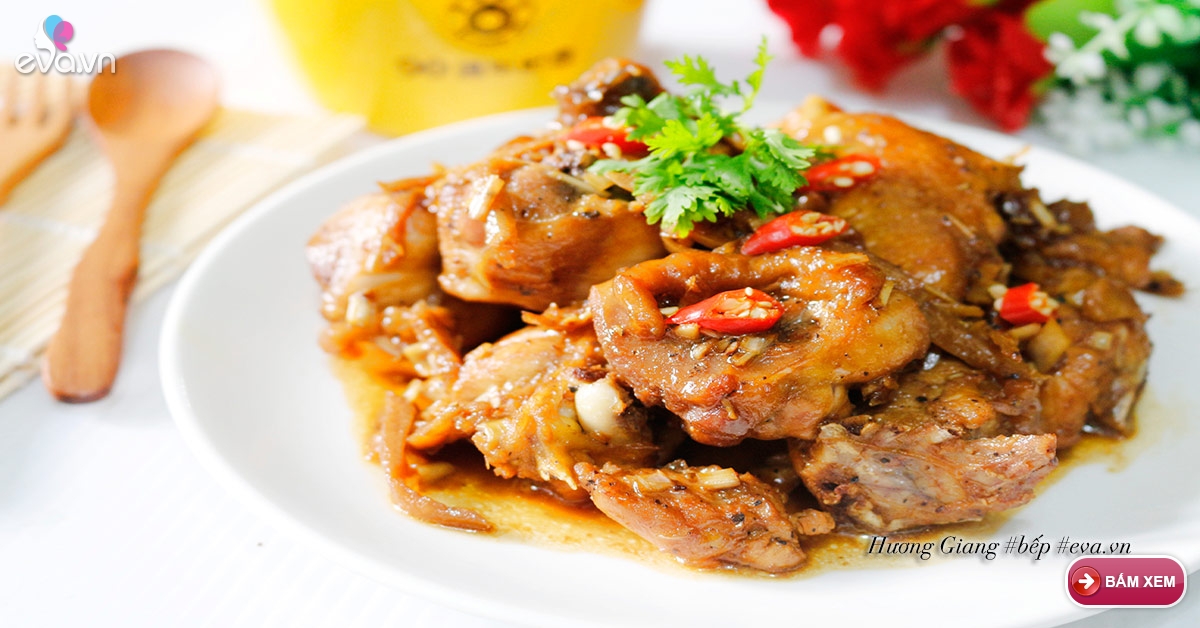 Gà kho sả gừng ngon bao nhiêu cơm cũng hết