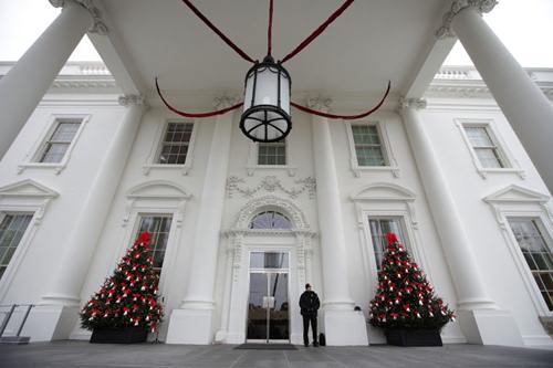 Choáng váng khi nhìn không gian giáng sinh nhà trắng do đệ nhất phu nhân obama trang trí