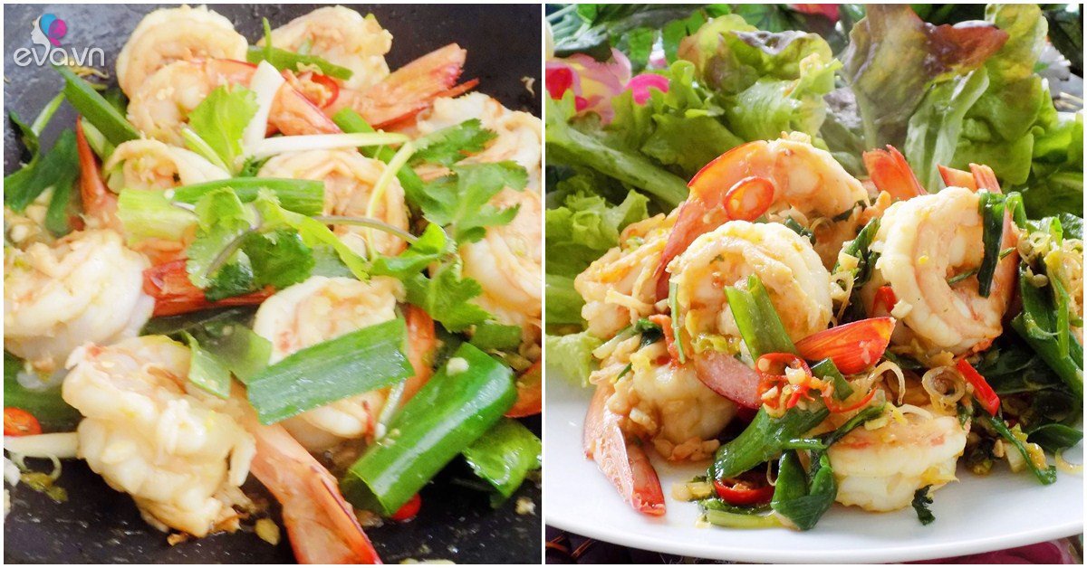 Đổi vị với tôm xào sả ớt tuyệt ngon cho chồng con bớt ngán