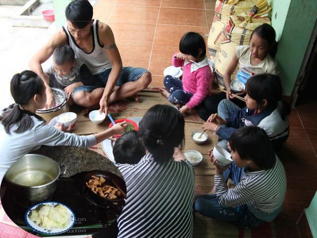 Cảnh sinh hoạt trong gia đình người mẹ 29 tuổi, sinh 8 con ở Hà Nội